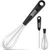 Cappec 2 in 1 Stainless Steel Whisk Candy Chocolate Yogurt