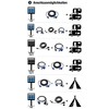 Meister CEE adapter cable, 1.5 m cable, CEE coupling and