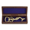Solid Brass Mermaid Bottle Opener in Wooden Box with Inlaid