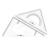 Jimjis Triangle Ruler, 11.8 inches (30 cm), Drafting Set, Large,
