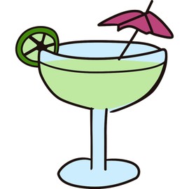 CafePress Umbrella Drink Memory Keepsake Jewelry Box, 5"x5"x3.75"