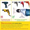 SILULCM Silver Square Hole Drill Bit Adapter for Mortising Attachment,