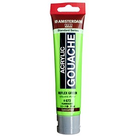 Talence Amsterdam Acrylic Gouache Acrylic Gouache #672 Reflex Green 469221 2.4 fl oz (70 ml)