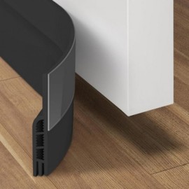 2m Window & Door Weatherstrip - Draft Blocker & Gap Sealer for Entrances 2m/Brown