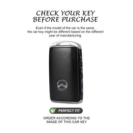 Homaupt for Mazda Key Fob Cover Compatible with Mazda 3 Hatchback,2020-2022 CX-5 CX-30 CX-10 4 Buttons, Soft TPU Key Shell Smart Key Fob Case for Women Car Accessory with Bling Ring Car Sticker Black