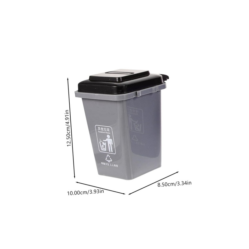 Hohopeti Miniature Garbage Can Model Educational Thickened Desktop Waste Bin