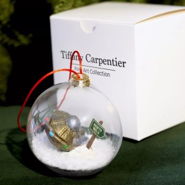 Tiffany Carpentier 3" UFO NORTH POLE ORNAMENT - Artist-designe