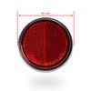 Dock66 Motorcycle Parts Round Red 60 mm Rear Reflector Cat's