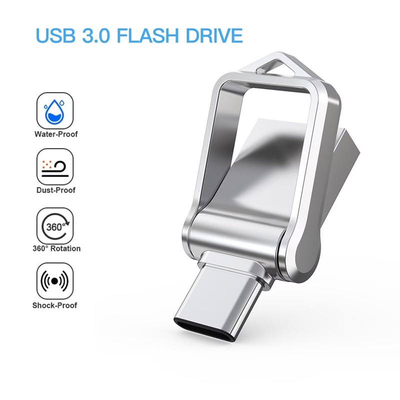 Weistiy 64GB USB-C Drive USB C Flash Drive Dual Drive