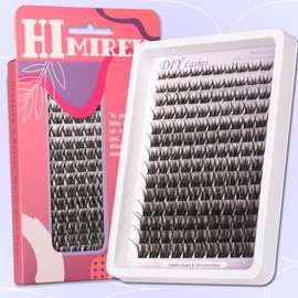 Himirell Lash Clusters Manga Eyelash Anime Eyelash Extensions Clusters Lashes Natural Look Eyelashes Fairy Lash Manga Individual Lashes for Self Application (8-16MM)