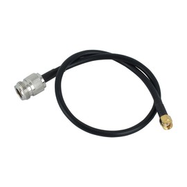 uxcell 15.7 Inch Black N Type Female to RP-SMA Male Cable RG58 Low Loss Connector Cord Fit for WiFi 4G Router Gateway Receiver Radio Transmitters Antenna