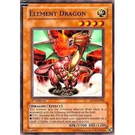 Yu-Gi-Oh! - Element Dragon (SD1-EN008) - Structure Deck 1: Dragon's Roar - 1st Edition - Common