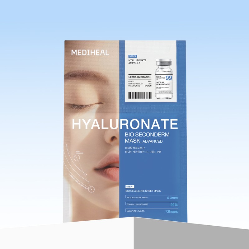 MEDIHEAL Bio Seconderm Mask 1ea - Rose PDRN Bio Seconderm