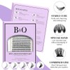 B&Q 래쉬 클러스터 키트 280PCS 속눈썹 키트, 30D 40D D