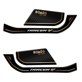 Resin Bike Motorcycle 3D Stickers Compatible with Yamaha Tracer 9-9 GT 2021 2023 Gold. Handguards Protections from Impact and Scratches. Resin Stickers - Gadget Moto