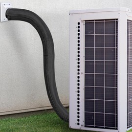 AC Copper Pipe Cover - Air Conditioner Hose Heat Reduction Wrap,Exhaust Tube Accessories Dustproof Versatile for Dorm Home Workplace