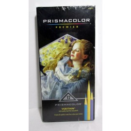 Prismacolor Premier Verithin Pencils, Assorted Colors, 12-Ct  02476 - New