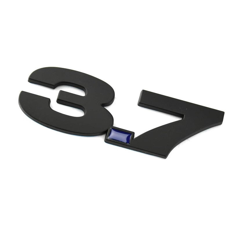 2pcs 3.7 Fender Side Emblems Badge 3D Decal Sticker Replacement