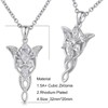 Arwen Evenstar Necklace for Women Cubic Zirconia, Elvish Jewelry for