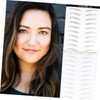 Baluue 6D Waterproof Eyebrow Stickers 2 Pcs Realistic Simulation Eyebrow