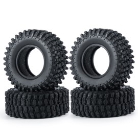 RC Wheel Tyres 1.0 Inch for All 1/24 Axial SCX24 AXI00001 AXI00002 AXI90081 Deadbolt RC Crawler Truck Car (50 mm)