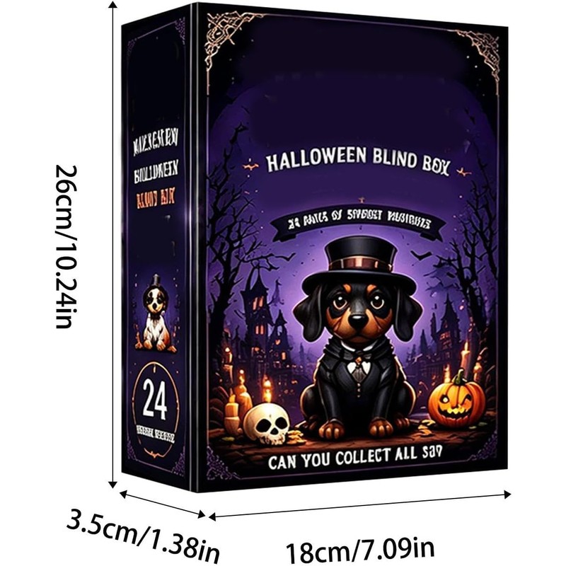 Calendario de Adviento Halloween 24 Piezas Figuras Perros Dachshund MJKF722GHSV4R5BOEK65