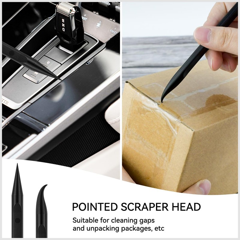 9 Pieces Plastic Scraper Tool for Tight Spaces, Non-Scratch Kitchen