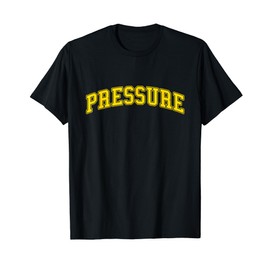 University-Gold Pressure Varsity-Gold Color Graphic T-Shirt