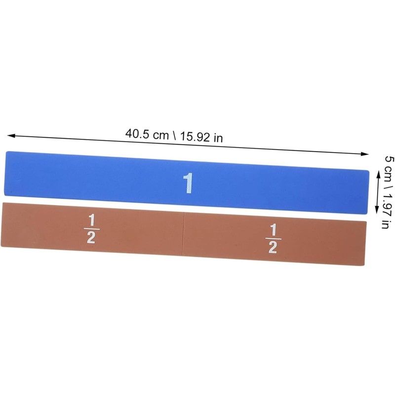 Addein 1 Set of Maths Manipulatives, Colorful Fractions resources for
