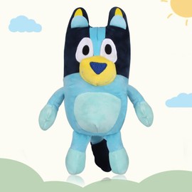 Bluey Plüsch, Bluey Kuscheltier, Plush Spielzeug ca. 28 cm, Bluey Figuren Plüschtiere Karikatur Toy, Süße Plüschpuppen für Kinder