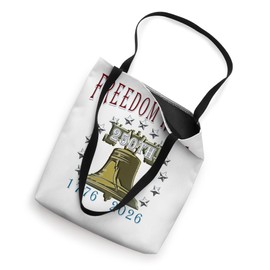Freedom Liberty Bell 1776-2026 250th American Anniversary Tote Bag