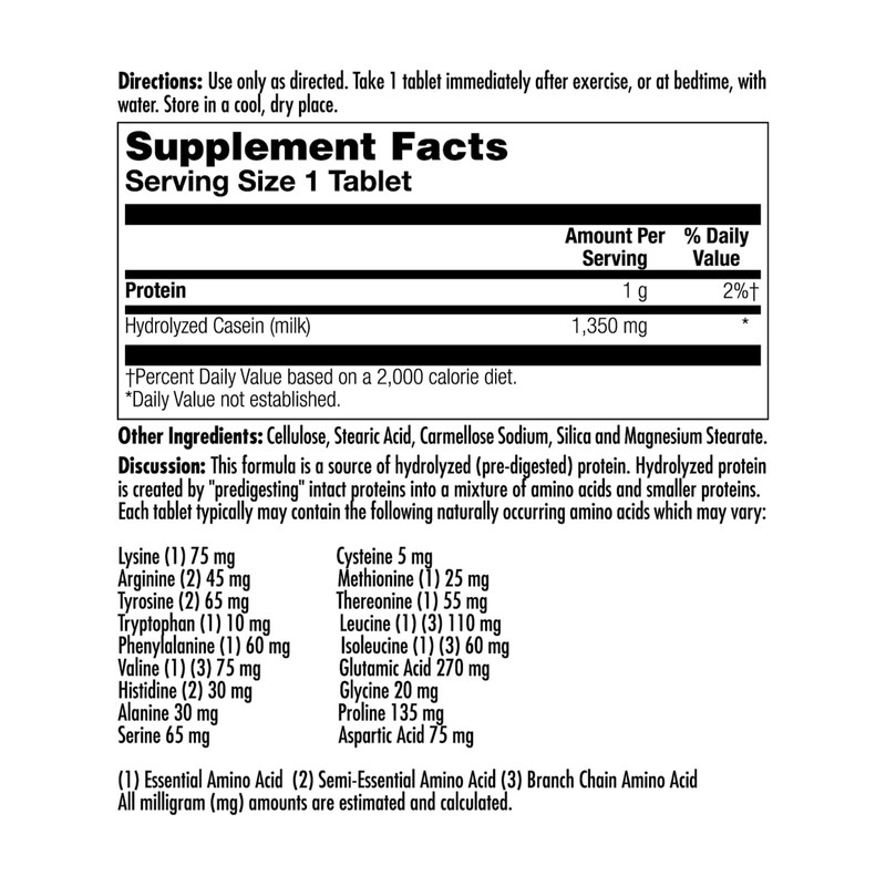 KAL Amino Acid Complex Tablets, 1000 mg, 100 Count