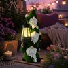Solar Gnome Garden Statue for Outdoor Decor – Cute LED