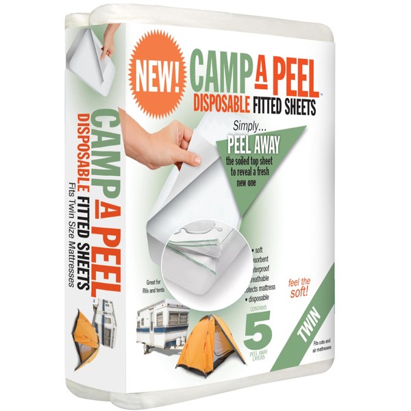 Twin Size PEELAWAYS Waterproof Disposable Bed Sheets for Homecare &