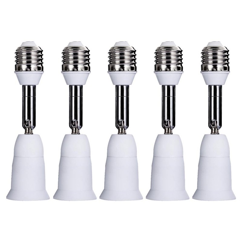 E26/E27 Standard Medium Light Socket Extender & Adjuster w/Vertical 90°