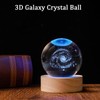 QIANRUNA 3D Galaxy 60mm Crystal Ball Astronomy Universe Gifts 3D