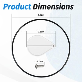 Dfnidy Equalizer Flap fits for Pentair Sta-Rite U-3 08650-0079 Float Valve and for Waterway 542-6200 Float Valve Assembly, Compatible with Hayward SP1070FV Skimmer Float Valve Replacement Part