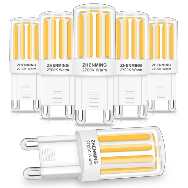 ZHENMING G9 LED Warm White, Pack of 6, 5 W,