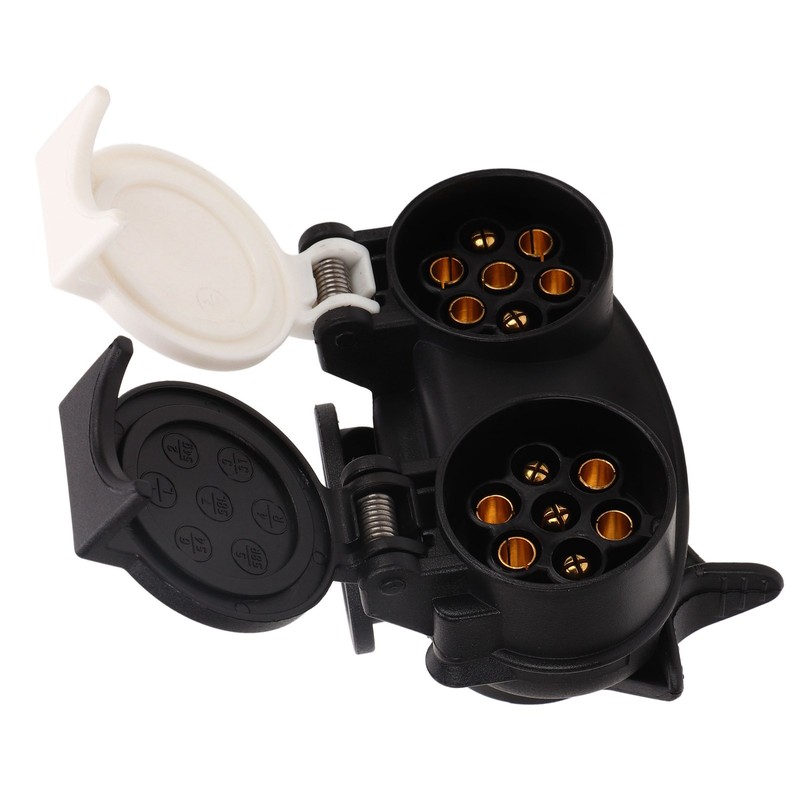 13 Pin to 7 Pin Trailer Plug Adapter Dual Socket