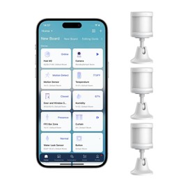 Aqara Zigbee Motion Sensor P1-3 Pack, Smart Motion Detector for Alarm System and Home Automations, Requires Aqara Hub, 5-Year Battery Life, Compatible with HomeKit, Alexa, IFTTT