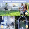 JMEXSUSS 4 Pack 100 LED Solar String Lights for Outside,