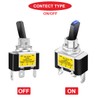 MKBKLLJY 2pcs Illuminated Toggle Switch DC 12V 30A SPST 3