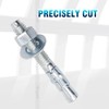 Horiznext 3/8 Concrete Anchors, Zinc-Plated Carbon Steel 3/8 Wedge Anchors