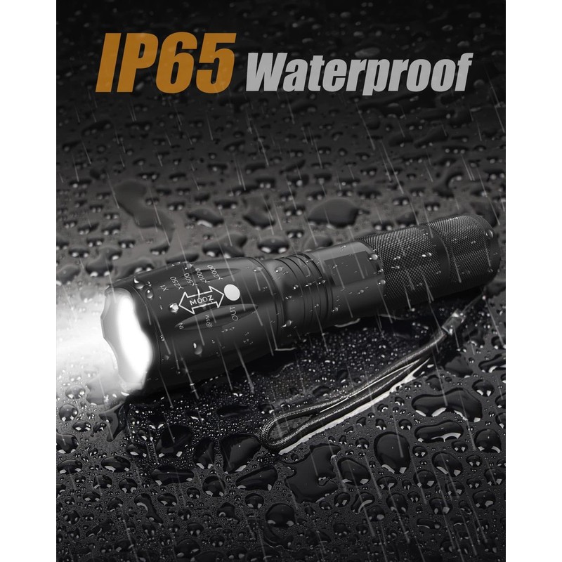 LED Flashlight, Wowlite Ultra Bright XML T6 LED Torch with