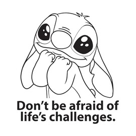 Nursery Don't Be Afraid of Life's Challenges Cute Koala Kids Room Inspirational Quote Decal Wall Art Sticker Designs Vinyl Stickers Home House Walls Rooms Windows Bedroom Decoration Size (28x28 inch)