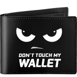 Fonwill Teen Boys Wallet, Cool Kids Wallet for Boys Ages 5-7 8-10 9-12 12-14, Funny Leather Bifold Rfid Blocking Wallets With Coin Pocket Id Window for Men Boy Birthday Christmas Gifts