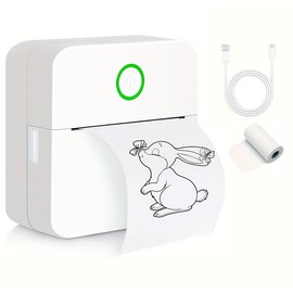 SQLMTAU Impresora Mini portátil Regalo para Estudiante, Puede Imprimir Imágenes, Fotos, Etiquetas, Textos, Listas de Tareas,Ideal para Uso en la Oficina en Movimiento.