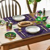 Artoid Mode Purple Mask Beads Mardi Gras Placemats Set of