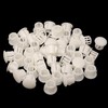 Honbay 50PCS White Hole Plugs Plastic Flush Type Hole Plugs