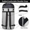 BeeGreen Grey-Black-Laundry-Bag-Backpack-Extra-Large-Heavy-Duty, 125L Portable Travel Laundry Backpack with Shoulder Straps
